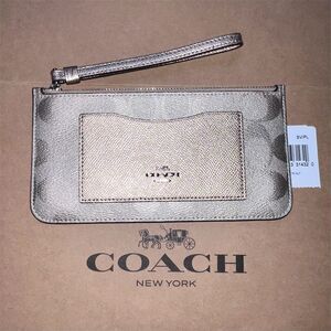 COACH Wallet Wristlet Zip Tip Cardholder NWT AUTHENTIC